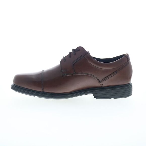 Rockport Mens Charles Road Cap Toe Brown Shoes (NWT) - Picture 3 of 4